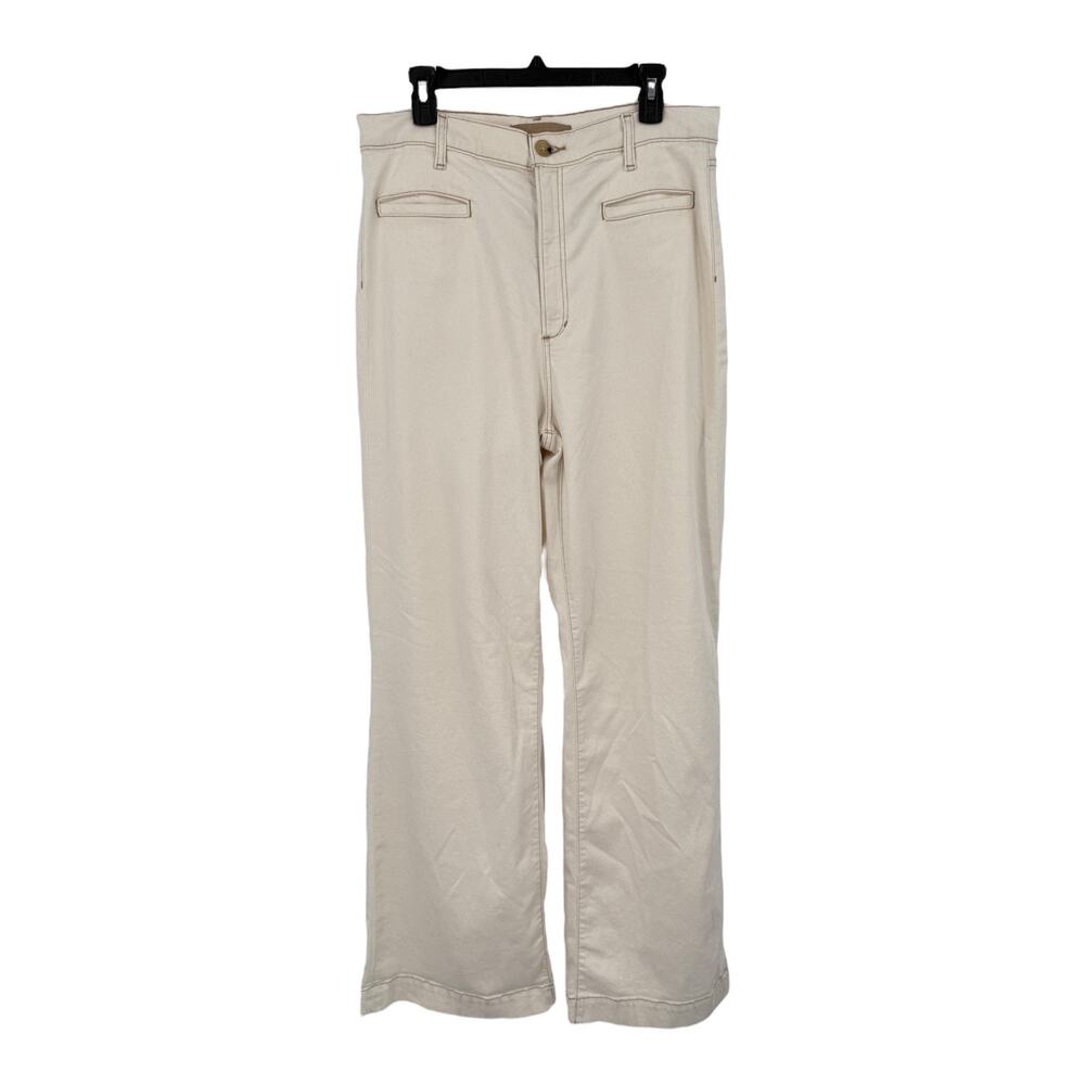 Joe's Jeans The Kate high rise wide leg beige size 33
